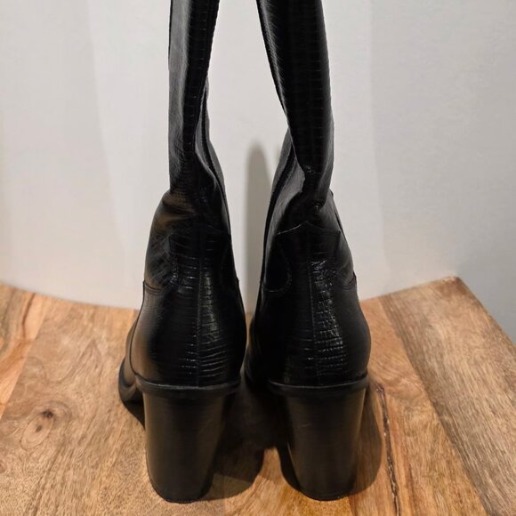 Aldo Knee Length Cowboy Boots - Picture 4 of 6